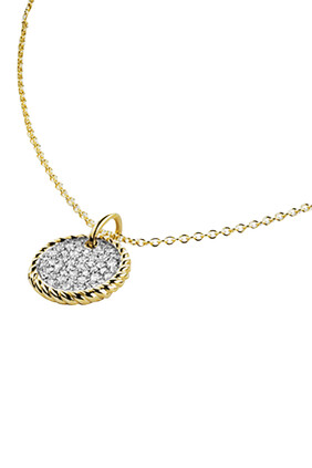 Pave Diamond Plate Necklace